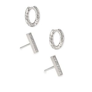 Kendra Scott Maggie Huggie & Austin Bar Stud Earring Set